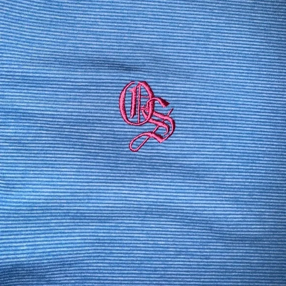 COPY - johnnie-O Blue Lightweight men’s Golf Qzip quarter zip - Picture 3 of 4